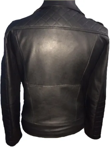 Vista 3 de Laverapelle Chaqueta de piel de cordero auténtica para hombre negro chaqueta de motocicleta - 1501474 Negro