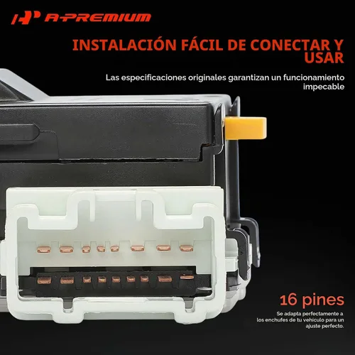 Vista 4 de Interruptor de señal de giro A-Premium, interruptor multifunción de atenuación de faros compatible con Subaru Forester 2009-2013, Impreza 2008-2014