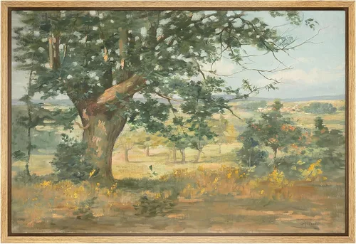 Vista 23 de SIGNFORD Lienzo enmarcado para pared, pinos sepia, bosques, bosques, naturaleza, ilustraciones de área silvestre, arte digital, arte moderno