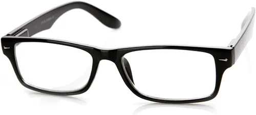 Vista 2 de zeroUV Casual Fashion Horned Rim Rectangular Frame Clear Lens Eye Glasses