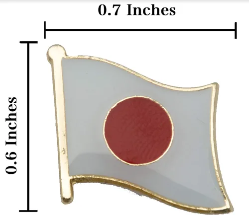 Vista 2 de A-ONE Paquete de 2 unidades: mini parche bordado con icono de sumo + pin de solapa de bandera de Japón, recuerdo deportivo nacional, lucha de sumo