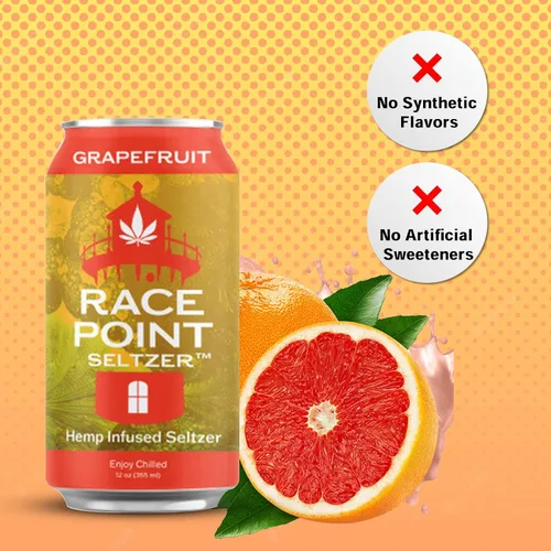 Vista 3 de Race Point Seltzer Agua con sabor a gas infusionada, bebida de sabor totalmente natural, refresca, relaja, relaja, reenfoca y encuentra