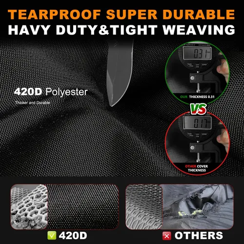 Vista 2 de ClawsCover UTV - Cubiertas impermeables para todo tipo de clima, tela Oxford 420D resistente al viento, ATV lado a lado UTV Accesorios para Polaris
