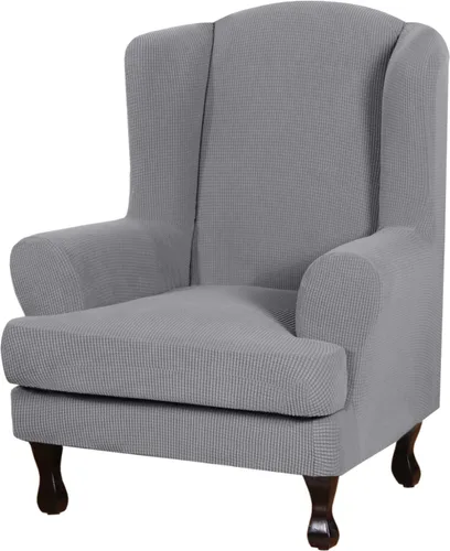 Vista 26 de H.VERSAILTEX - 2 fundas protectoras de licra suave Jacquard para respaldo de silla, lavable a máquina