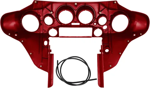 Vista 3 de Green-L Cubierta pintada del velocímetro de carenado interior para Harley Touring Street Electra Glide 1996-2013 (resplandor rojo Ember)