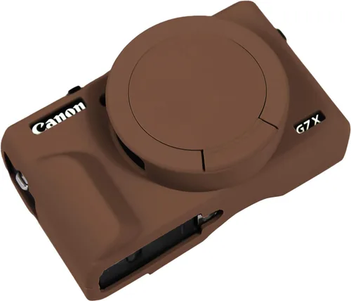 Vista 19 de Funda G7X Mark III, Funda Protectora para Cámara Digital Canon Powershot G7X Mark III, Funda de Silicona con Cubierta de Lente Extraíble, Funda