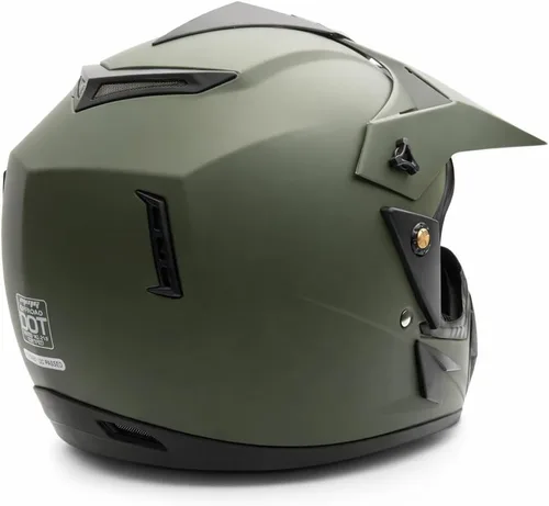 Vista 5 de MMG Casco todoterreno para motocicleta para adultos, DOT – MX ATV Dirt Bike Motocross UTV – con gafas Negro mate