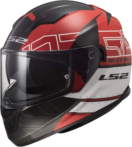 Vista 16 de LS2 Casco integral Stream Street Casco Ninja Red Blue