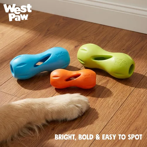 Vista 6 de West Paw Design, Juguete para perro Qwizl Aqua Pequeño