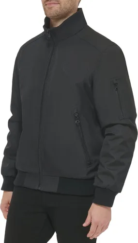Vista 3 de Calvin Klein Abrigos de invierno para hombre - Chaqueta softshell con capucha forrada de sherpa