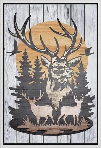 Vista 18 de IDEA4WALL Lienzo enmarcado para pared, decoración occidental, collage de polígonos de diamantes, paneles geométricos abstractos de madera, arte