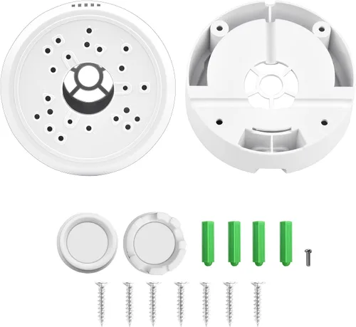 Vista 6 de Soporte universal de montaje de caja de conexiones para cámara de seguridad, caja de conexiones de plástico compatible con panel solar Arlo y panel