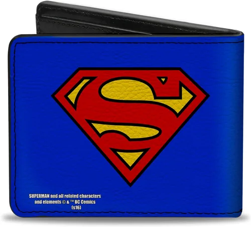 Vista 2 de Buckle-Down Cartera Superman Shield AzulRojoAmarillo