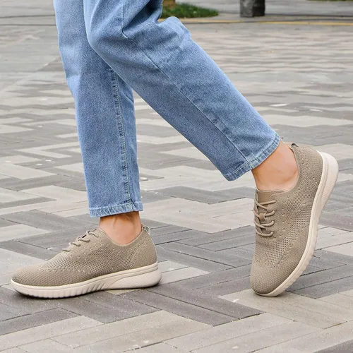 Vista 5 de TIOSEBON Zapatos deportivos Oxoford para caminar para hombre, zapatos casuales de malla de trabajo