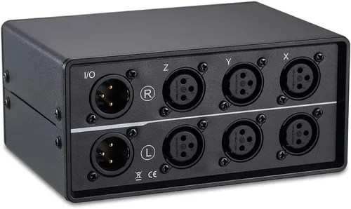 Vista 8 de Nobsound Interruptor de audio XLR 3 en 1 salida; convertidor de audio equilibrado; selector de audio pasivo estéreo de 3 vías