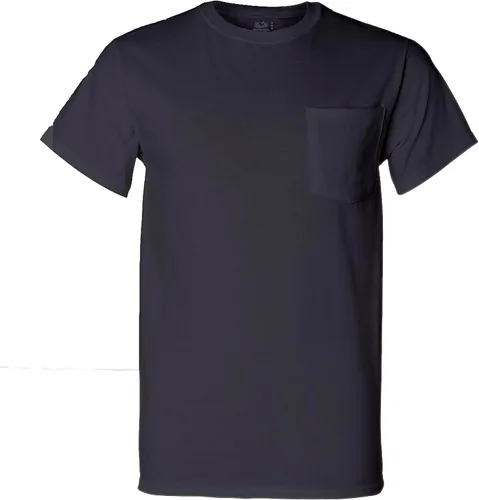 Vista 6 de Fruit of the Loom Camiseta de cuello redondo con bolsillo para hombre (paquete de 4)