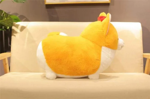 Vista 4 de 123Arts - Cojín de peluche con diseño de perro Corgi