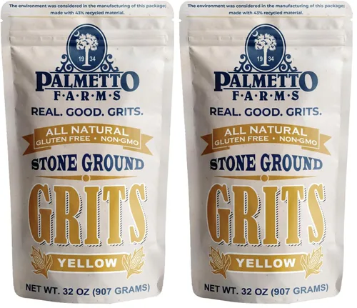 Vista 7 de Palmetto Farms Yellow Stone Ground Grits 2 libras, sin OMG, sólo maíz totalmente Natural, sin aditivos, natural, sin gluten, producidos