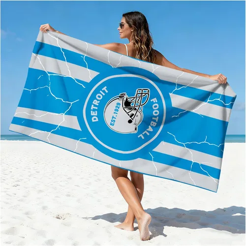 Vista 16 de Toalla de playa de microfibra fina y ligera para fanáticos del fútbol, con temática de la ciudad de Las Vegas, grandes, absorbentes, de gran