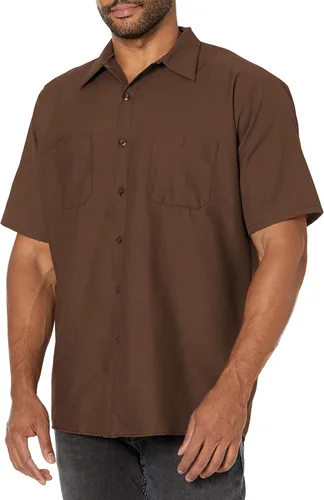 Vista 19 de Camisa de trabajo industrial de manga corta para hombre con alta visibilidad Red Kap Negro
