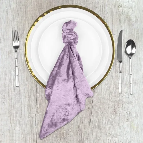 Vista 2 de Koyal Wholesale Servilletas de terciopelo para decoración de mesa de boda, mesa de recepción, decoración del hogar, ropa de cama, servicio