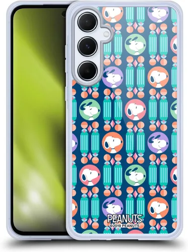 Vista 118 de Head Case Designs Snoopy Deco Dreams - Funda de gel con licencia oficial de Peanuts Blue Pattern [protección de grado militar] compatible con Google