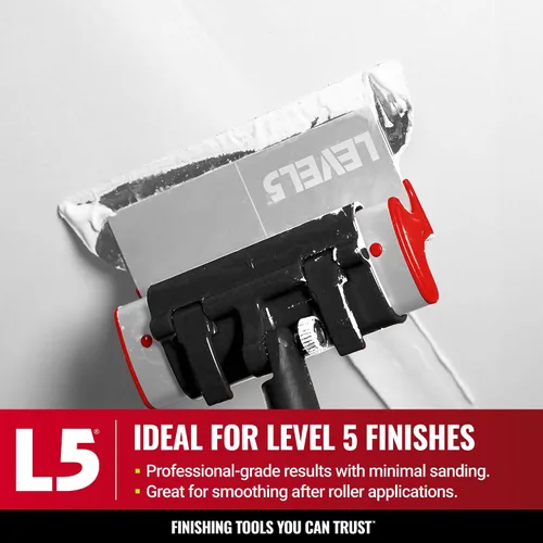 Vista 6 de LEVEL5 Ultimate Skimming Blade Set LEVEL5 Cuchillo para paneles de yeso alisado/derribado Aluminio extruido y construcción de acero inoxidable