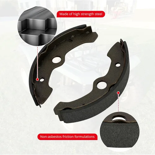 Vista 3 de Zapatas de Freno Delantero Pastillas de Freno Posterior para Yamaha Big Bear 350 1987-1995, 3HN-W2535-10-00 2HR-W0045-09-00
