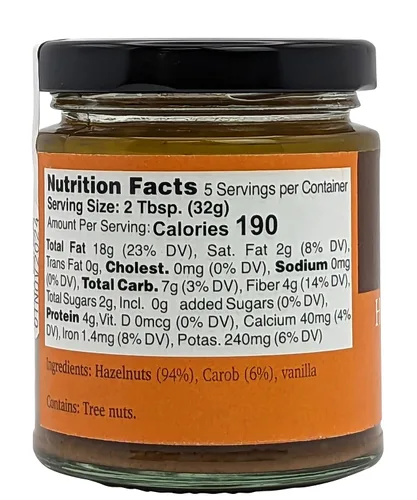 Vista 2 de Nutural World - Crujiente Avellana y Algarroba para untar 6 Oz (6.00 oz)