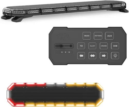 Vista 26 de SpeedTech Lights K-Force Elite 47 Barra de luz LED de tamaño completo – 132 LEDs, 396W Luz de advertencia de emergencia de montaje en techo