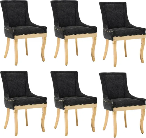 Vista 21 de Aoowow - Juego de 2 sillas laterales tapizadas vintage de tela, sillas de cocina y comedor de estilo campestre con patas de madera maciza y Tela