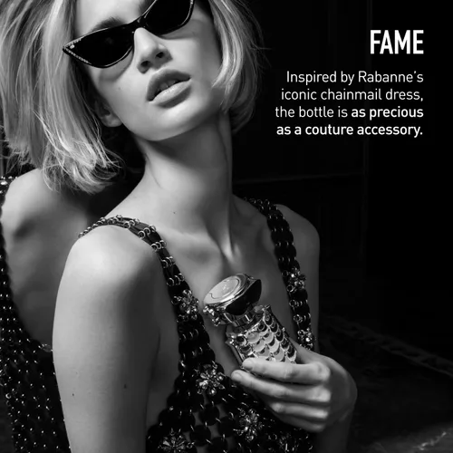 Vista 5 de Rabanne Fame Parfum for Women - Intense Chypre Woody Perfume with Jasmine, Incense & Musk - Long Lasting Refillable French Fragrance Spray from