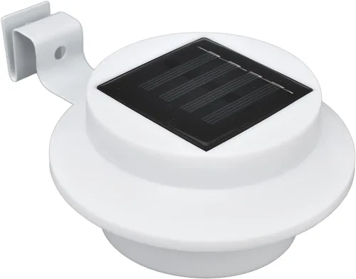 Vista 9 de mumisuto Luces solares blancas de canalón, luces solares de canalón, luces decorativas para exteriores, impermeables, lámpara de valla LED