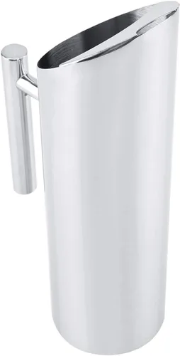 Vista 8 de Jarra de agua de acero inoxidable, jarra de agua de acero inoxidable con protector de hielo, jarra de agua de acero inoxidable con protector