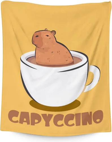 Vista 17 de Capybara - Manta de regalo de 30 x 40 pulgadas, manta de franela de felpa suave y cálida para sofá, cama y sofá