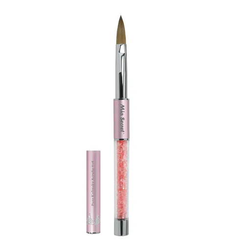 Vista 16 de Mia Secret PREMIER - Pinceles de uñas 100% Kolinsky, fabricados en Estados Unidos, Prenium, pinceles para arte de uñas (rosa, 4 o (3D))