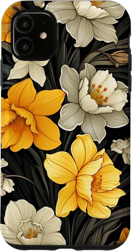 Vista 8 de Daffodil Flower Pattern Modern Floral Case for iPhone 17