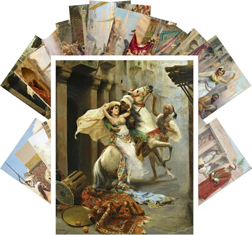 Vista 26 de PIXILUV Postales vintage 24 piezas SciFi Vintage Comic Book Art Magazine Covers