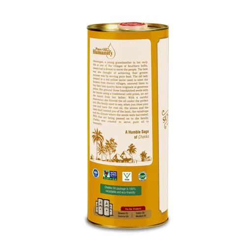 Vista 9 de Chekko Aceite de girasol sin OMG prensado en frío (34oz - 1L) para cocinar