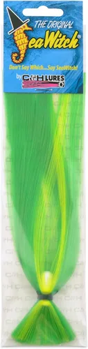 Vista 17 de C&H Lures Señuelos de Pesca Sea Witch - Originales Desde 1959, Faldas de Nylon Revelan Cabeza con Peso, 15 Colores, 8 Pesos de Cabeza, Señuelo