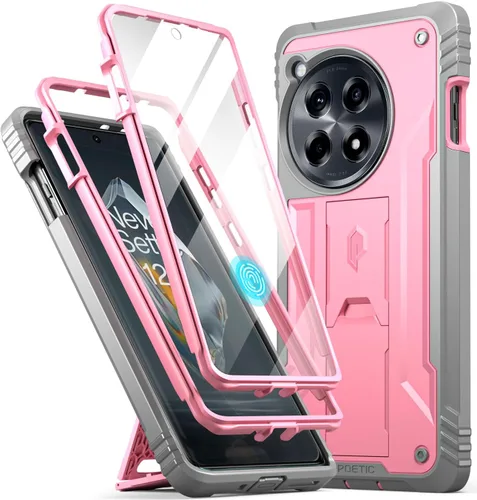 Vista 10 de Funda Poetic Revolution Compatible con OnePlus 12R 5G (2024), con protector de pantalla integrado, funciona con identificación por huellas