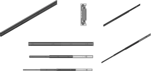 Vista 5 de Correderas Firgelli Automations, guías para cajones de extensión completa, capacidad de 400 libras