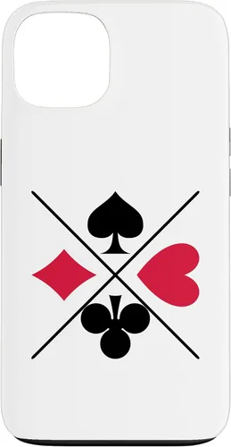 Vista 7 de Funda para iPhone 16 Poker Card Game Symbols Spades Check Cross Heart Games Cards Case