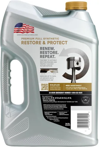 Vista 28 de Valvoline SynPower Full aceite sintético para motor, 1 Cuarto de galón, Ambar