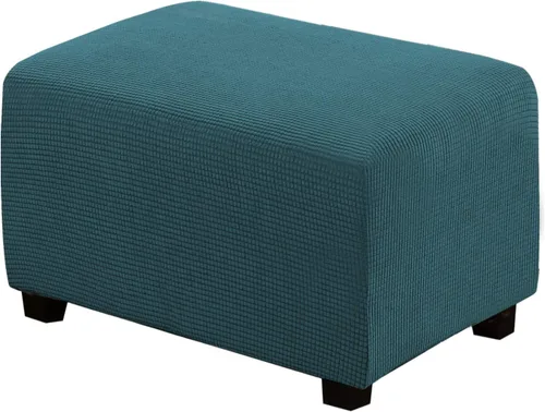 Vista 104 de H.VERSAILTEX Funda Deslizable para Otomana Rectangular Ajuste de Longitud 29"-34" Reposapiés Fundas Deslizables para Sofá Funda para Taburete