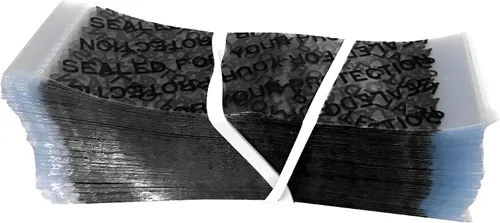 Vista 9 de Banda retráctil perforada transparente impresa de 2.244 x 1.102 in para botellas, frascos pequeños y recipientes [diámetro de la tapa: 1 1/3"] A)