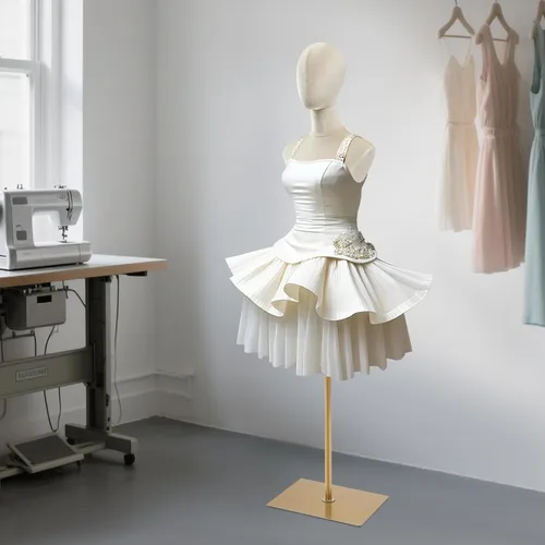 Vista 5 de Vestido de maniquí femenino para adultos, torso con base, altura ajustable, maniquí desmontable, modelo de exhibición de tienda de cuerpo para Beige