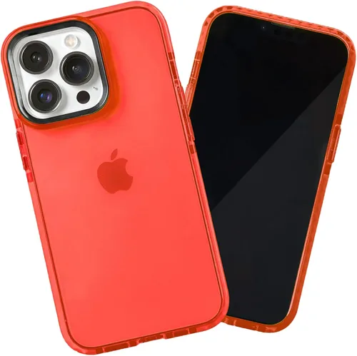 Vista 95 de SteepLab Funda de barrera para iPhone 13, protección de 360 grados que absorbe impactos con bisel elevado y colores llamativos (cielo azul brillante)