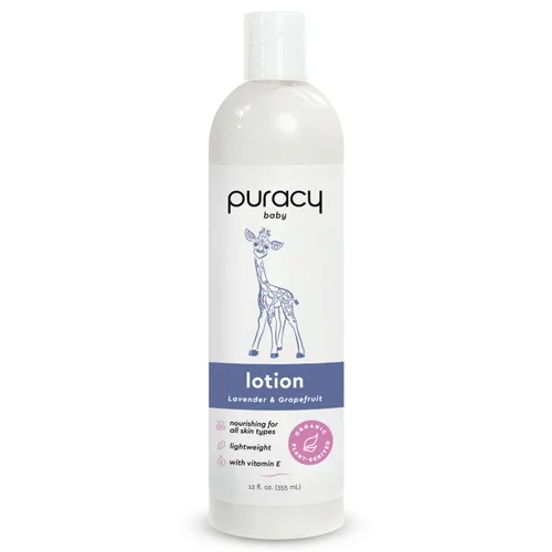 Vista 8 de Puracy Loción orgánica para bebé, hidratante orgánico para eczema para bebés y recién nacidos, loción corporal natural para niños para pieles