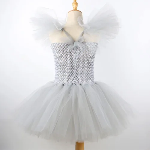 Vista 4 de Vestido tutú de payaso para niñas, disfraz de Halloween lindo payaso cosplay para niños